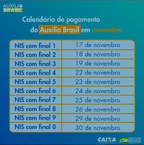 Calendário de pagamentos