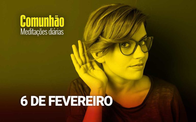 Devocional – “Fala que eu te escuto”