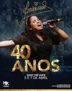 Para celebrar 40 anos de carreira, Cassiane gravará DVD ao vivo