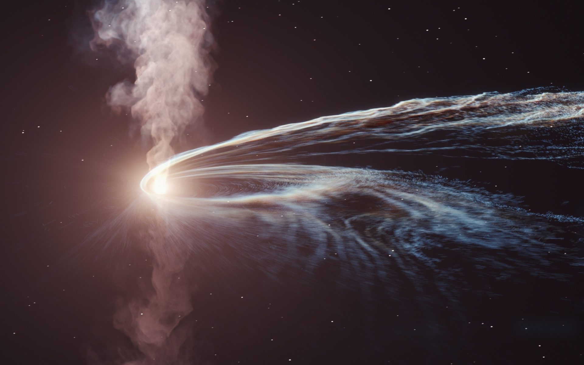 Buraco negro 'cospe' estrela anos depois de destruí-la e surpreende pesquisadores - Foto: Divulgação/Harvard