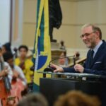 Presidente da Fundação Biblioteca Nacional, Marco Lucchesi discursa ao tomar posse – Tomaz Silva-Agência Brasil