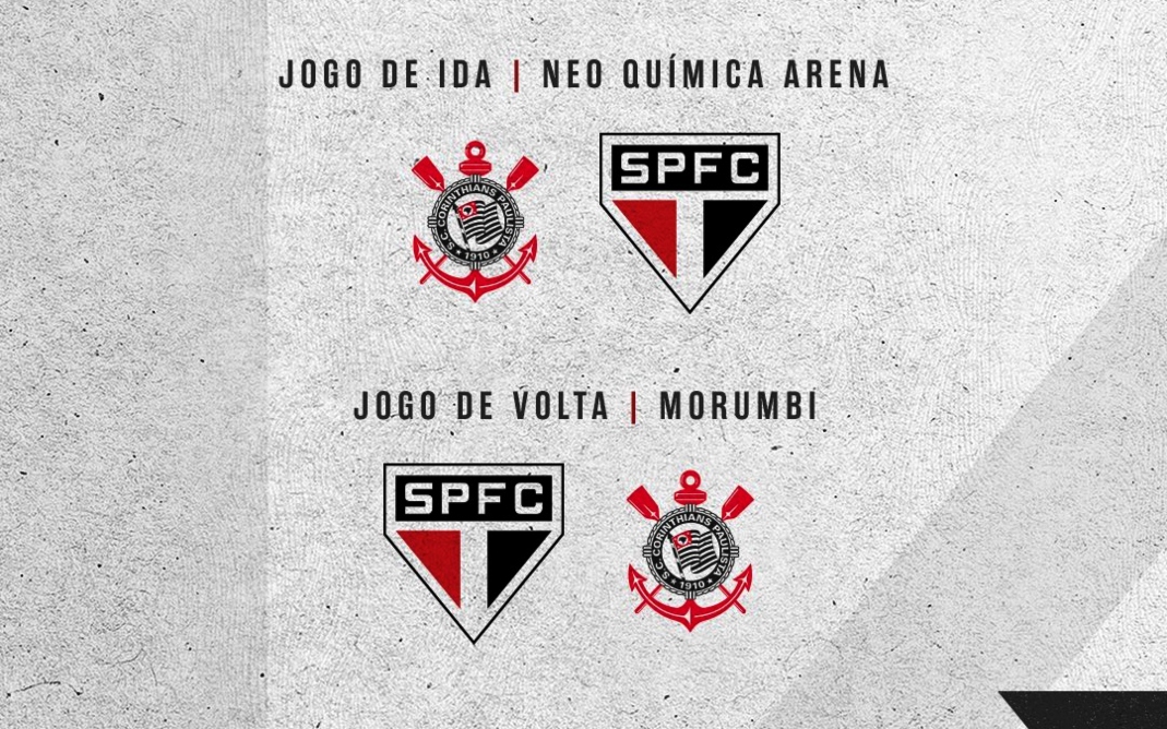 Corinthians x São Paulo abre semifinais da Copa do Brasil na terça-feira - Foto: SaoPauloFC