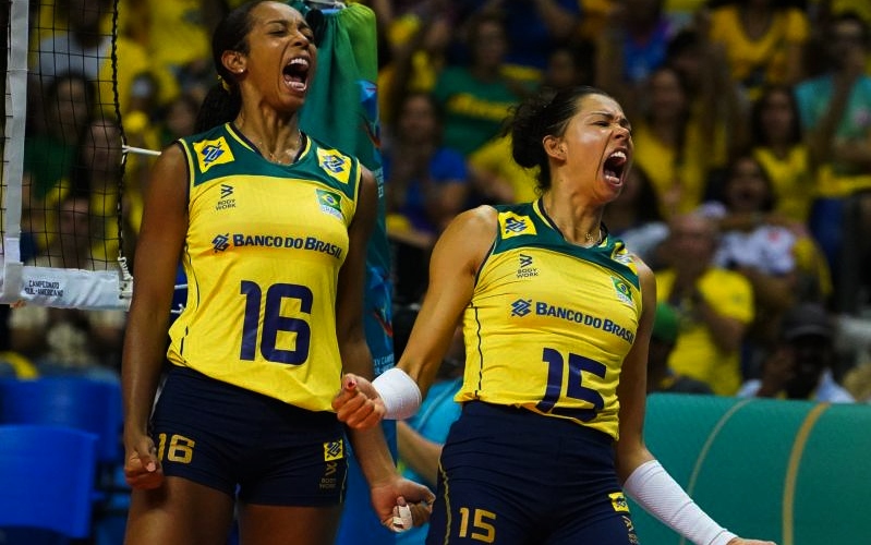 Brasil domina Argentina e faz mais um 3 a 0 no Sul-Americano de vôlei - Foto: Mauricio Val/CBV