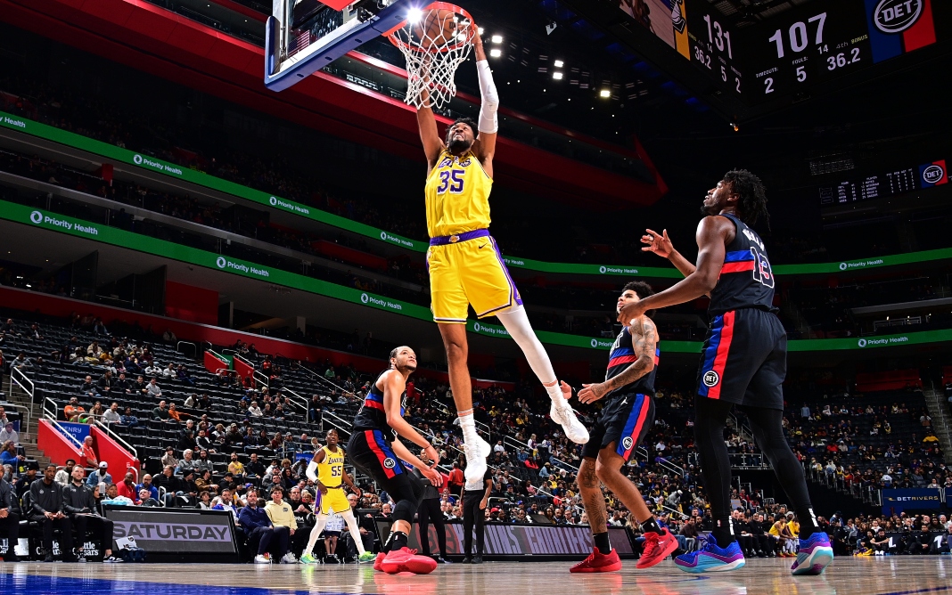 Lakers reagem na temporada e Pistons acumulam pior série negativa da história na NBA - Foto: Reprodução Twitter / Los Angeles Lakers / @Lakers