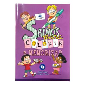 Livretos Bilíngues Salmos e provérbios são para colorir e memorizar. Foto: Divulgação. 