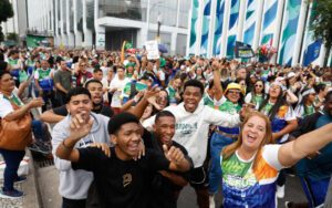 Marcha Para Jesus reúne multidão em edição histórica no RJ Milhares de pessoas se reúnem para louvar e adorar nas ruas do Rio de Janeiro. Foto: Fernando Frazão / Agência Brasil.
