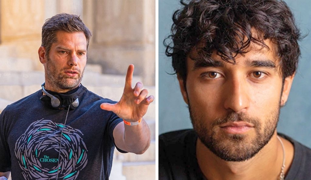 Dallas Jenkins e Adam Hashmi (ator que vai estralar como protagonista) em José do Egito. Foto: Divulgação.