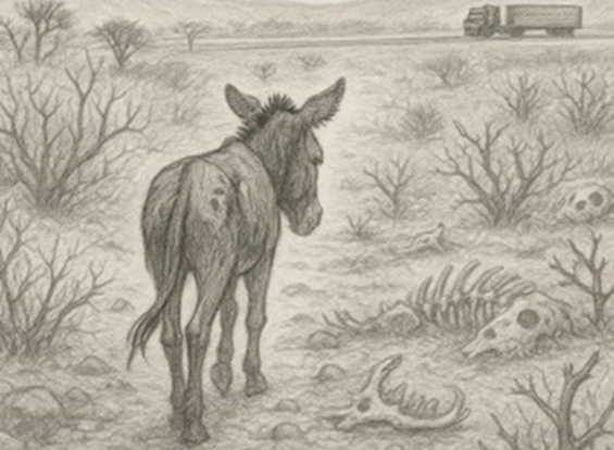 O jumentinho, o escorpião velho e os perigos da caatinga