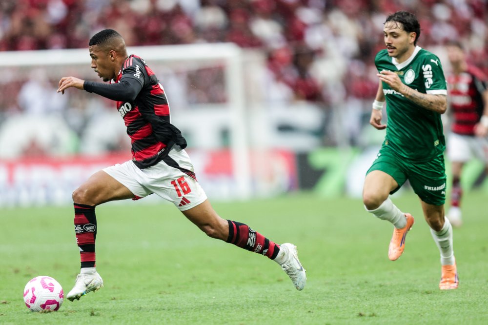 Flamengo dispara na liderança do Brasileirão, com 95,9% de chance de título segundo a UFMG. Palmeiras cai para 2,9% - Foto: Gilvan de Souza/Flamengo