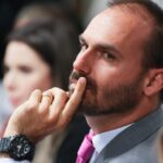 Moraes vota para tornar Eduardo Bolsonaro réu no STF por coação. Deputado é acusado de articular sanções dos EUA contra autoridades brasileiras - Foto: Fotos Públicas