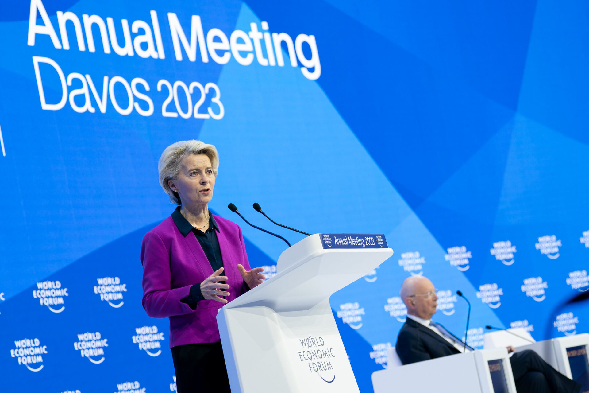 Christine Lagarde, presidente do BCE, fala sobre revisão de projeções econômicas na zona do euro - Foto: Fotos Públicas