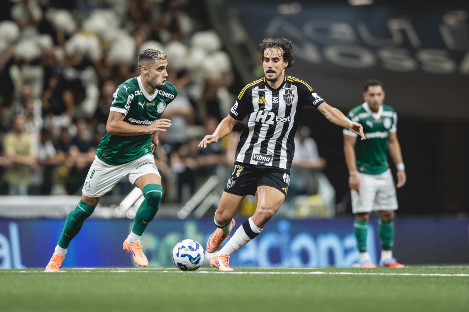 Palmeiras vence Atlético-MG por 3 a 0 e quebra jejum no Brasileirão - Foto: Pedro Souza / Atlético