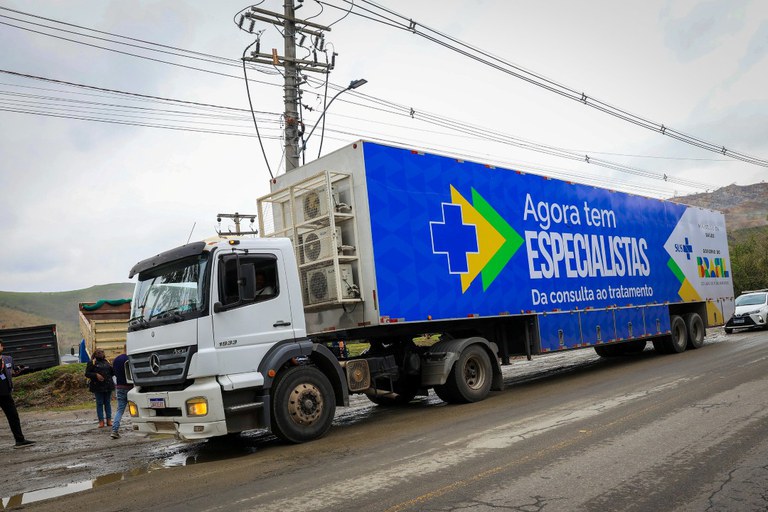 As carretas são equipadas com estrutura completa e equipes multiprofissionais para ampliar o acesso a exames e consultas especializadas. Foto: Walterson Rosa/MS