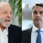 Lula lidera com 45% das intenções de voto contra 38% de Flávio Bolsonaro na pesquisa.