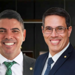 Deputados Messias Donato e Amaro Neto anunciam saída do Republicanos em meio a rearranjo político no Espírito Santo. Foto: Criação Next Editorial