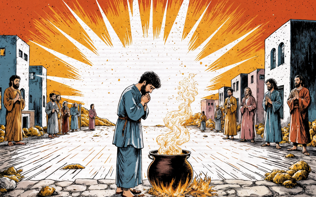 Quando a panela da vida ferve, o fogo de Deus revela