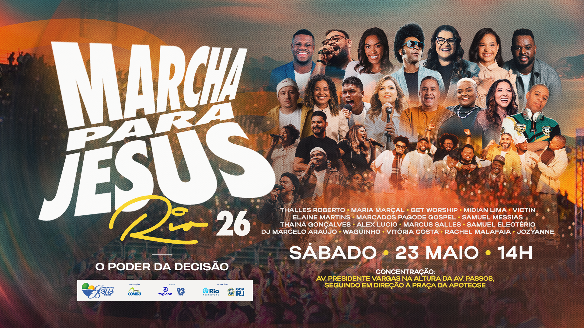 March for Jesus in Rio confirms event in May