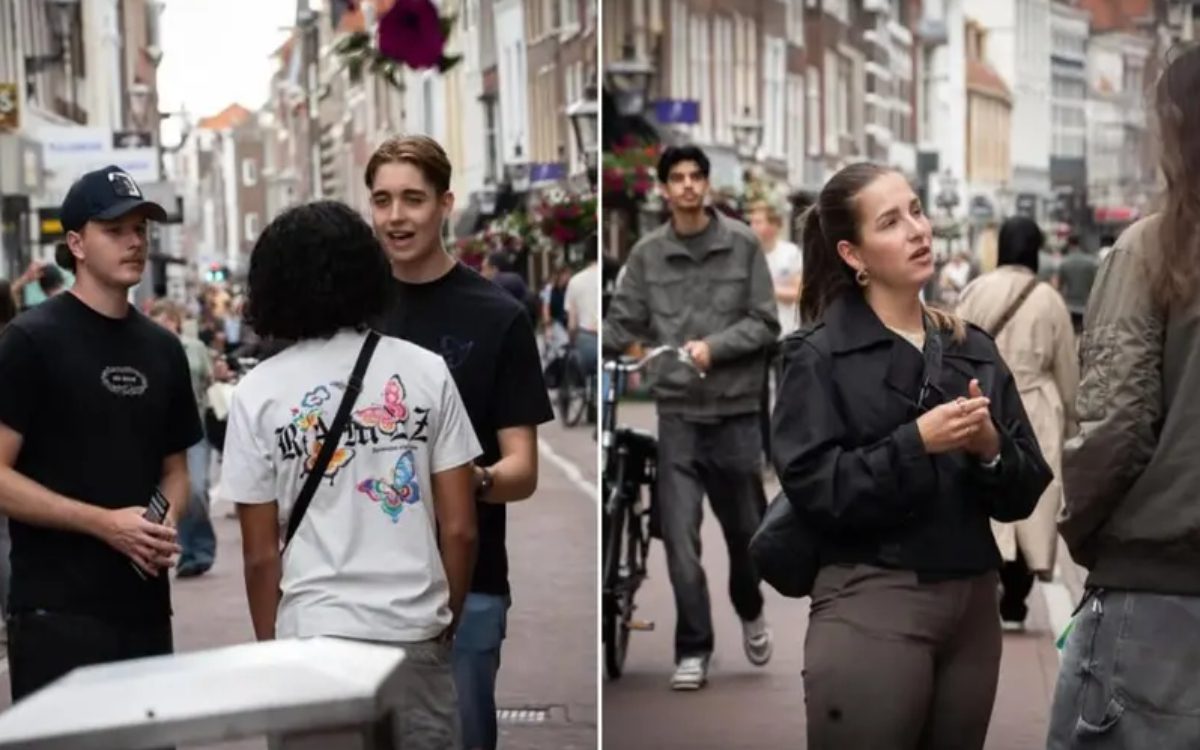 Evangelists bring the message of faith to the streets of the Netherlands.