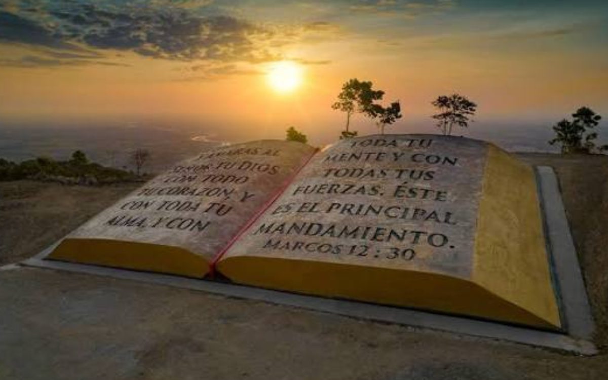 The largest carved Bible in the world is in Colombia.