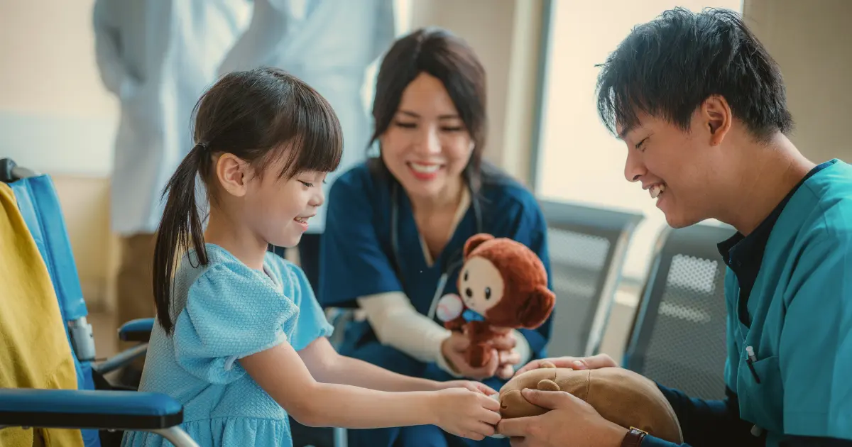 Moments of joy calm hospitalized children