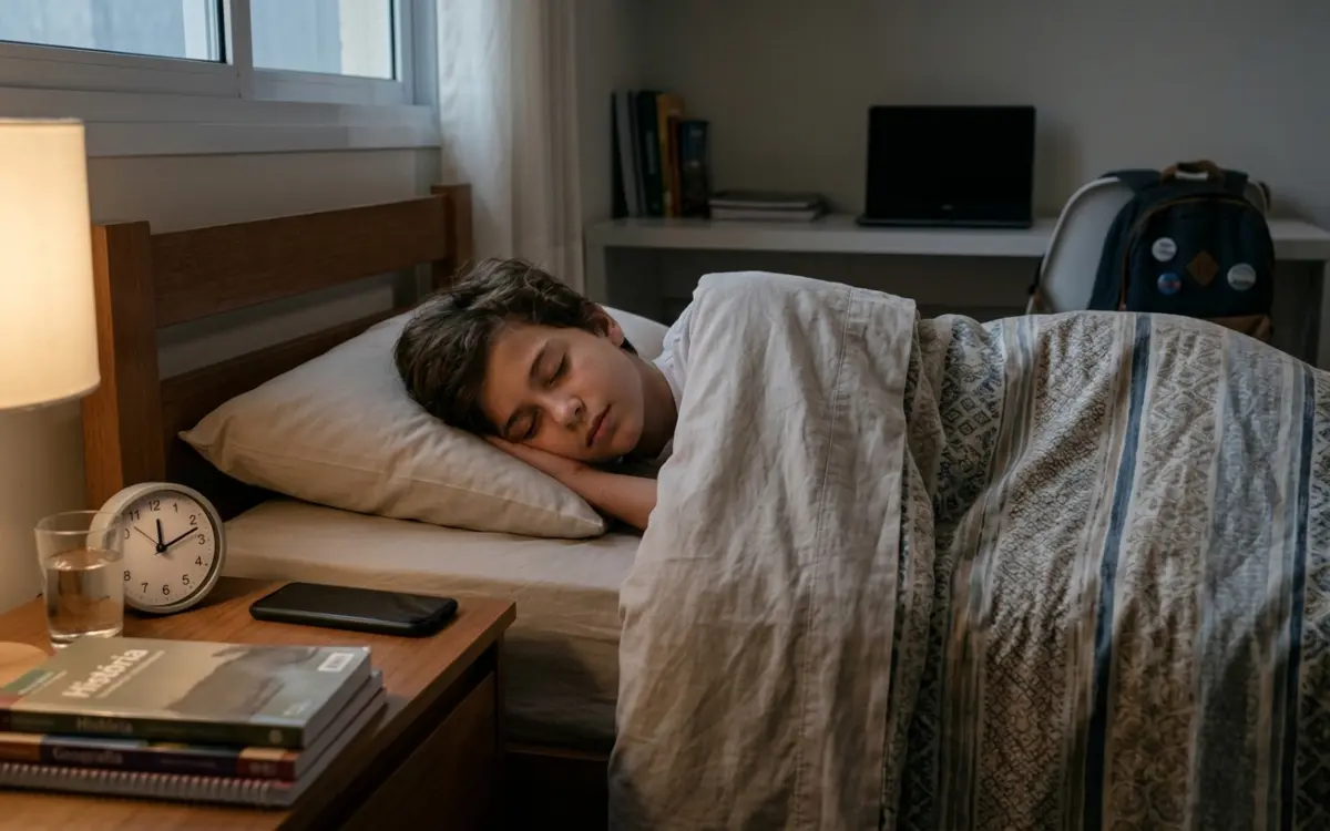 Dormir bem ajuda na saúde mental dos adolescentes