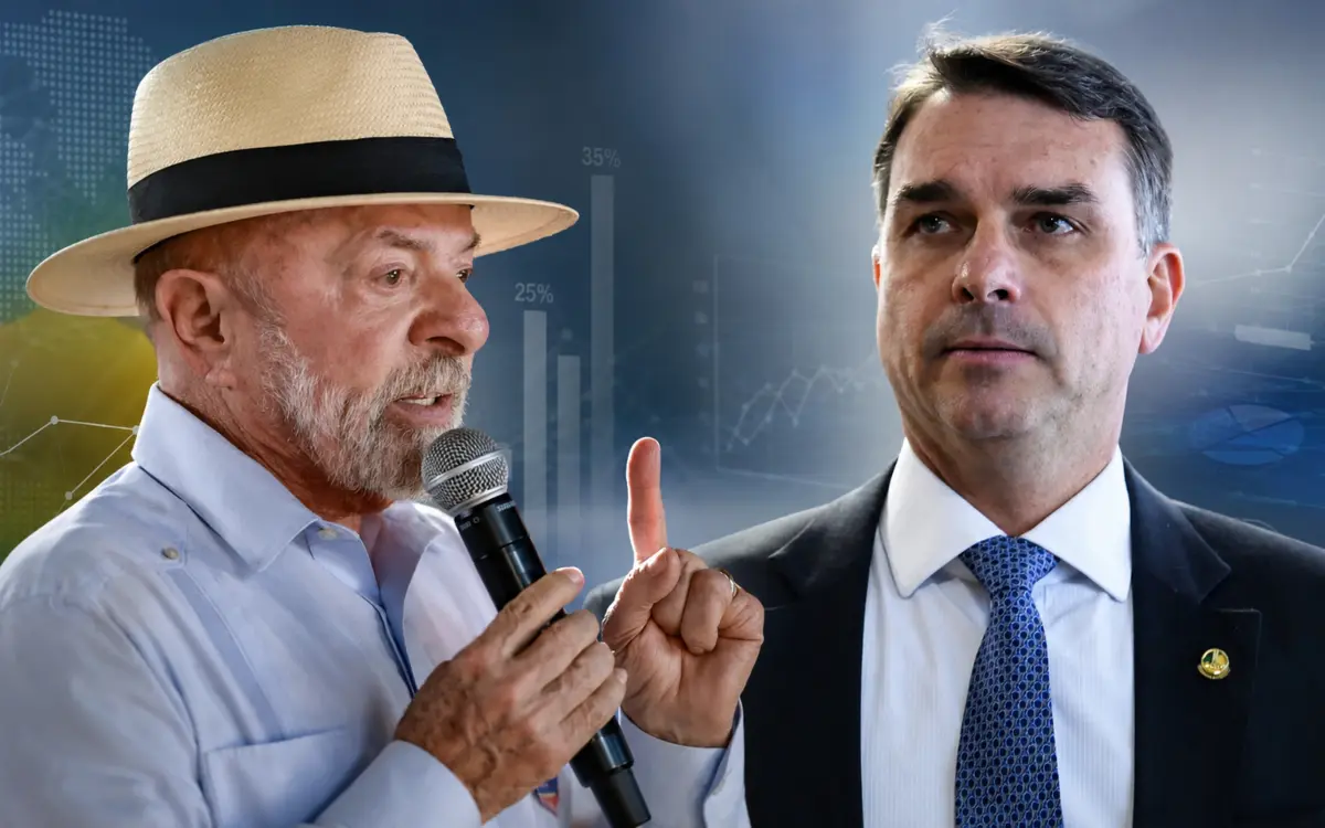 Flávio Bolsonaro e Lula apresentam disputa acirrada nas eleições